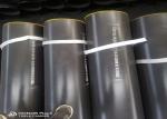 24inch Sch40 ERW Steel Pipe A53 Black Paint For Bridge / Marine / Dock Pile