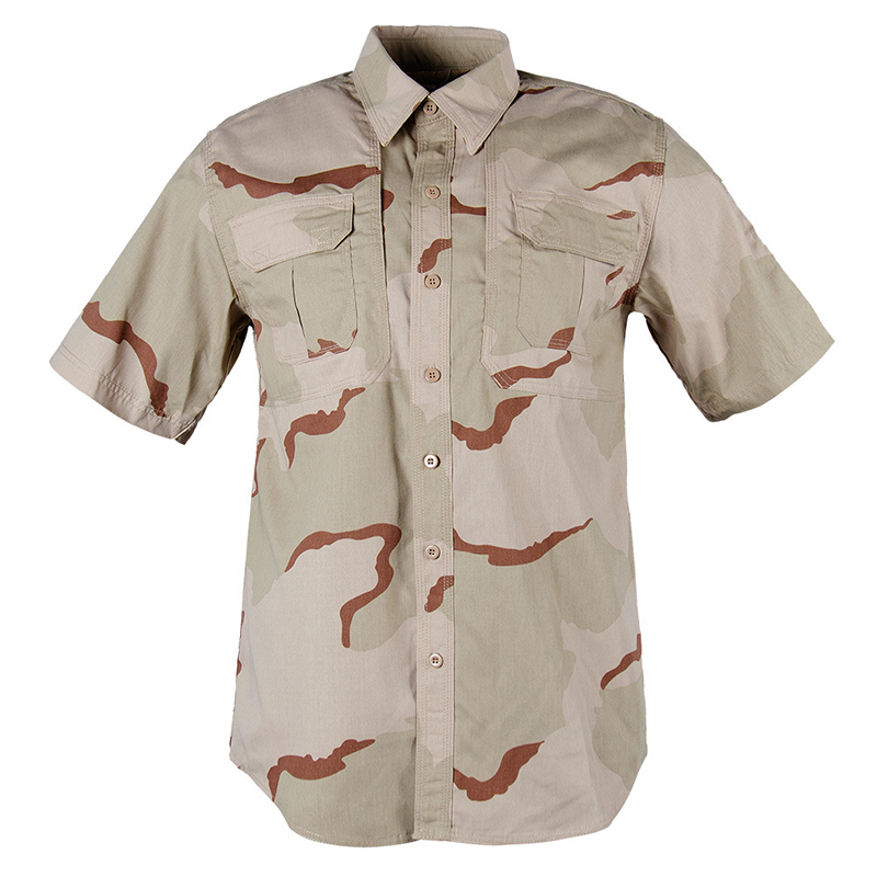 Woven Fabric T Shirts with Cargo Pocket and Pen Pocket in Polyester/cotton Blend