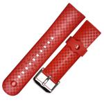 Checkerboard Style Silicone Rubber Wristband Multi Color watch band 24mm