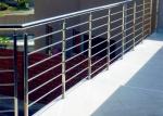Decking Metal Balustrade Stainless Steel Railing , 316 Stainless Steel Stair