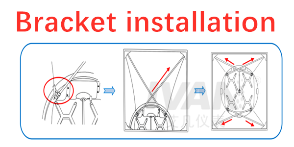 Air Capture Hood for Measuring Air Flow Two Lithium Batteries Model 18500 1600mAh 3.7V
