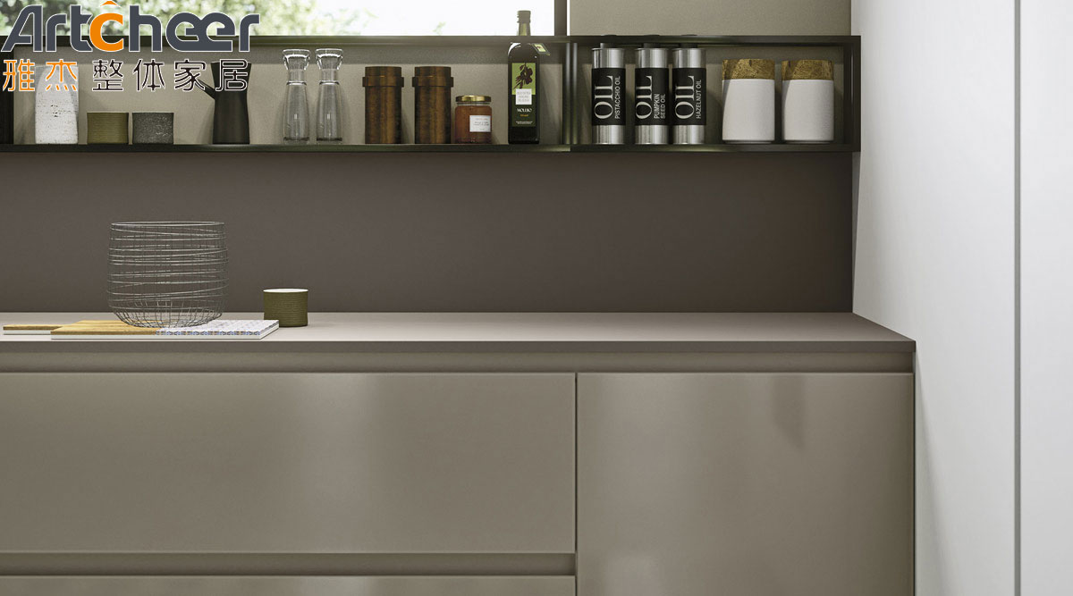 High End Melamine Board Kitchen Cabinet for Industrial Import Hotel and Apartment