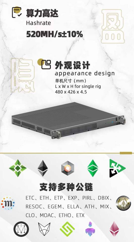 jasminer x4-1U Server sTANDARD 1U server configuration