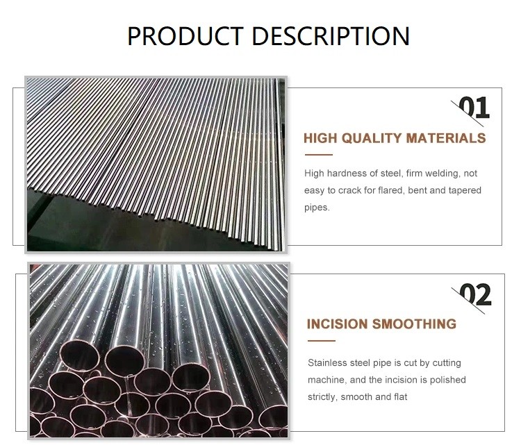 High Precision Seamless Stainless Steel Round Tube ASTM A312 201 304 310 316 6mm