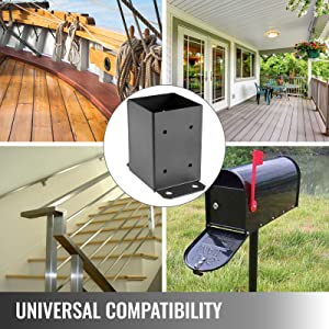 Structure Metal Pergola Trio Bolt Kit Steel Quad Mount Bracket Gazebo Pose Bracket