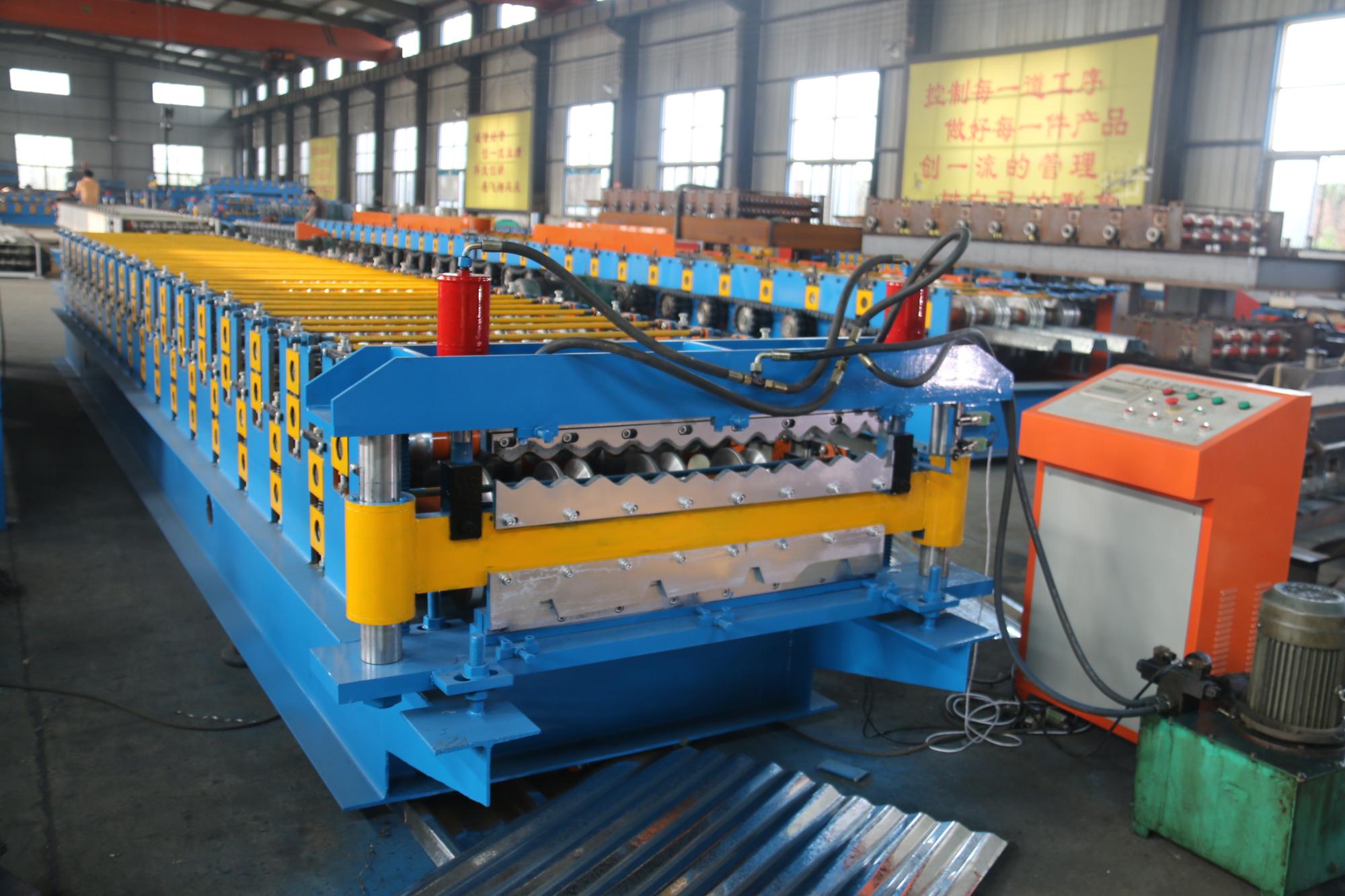 7.5KW Color Steel Roll Forming Machine 1200mm Double Layers