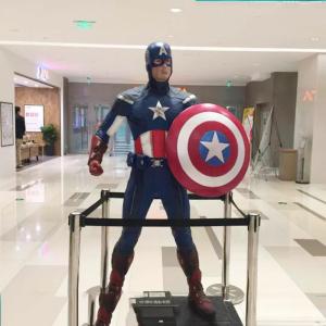 Quality Resin Figure Marvel Statue Outdoor Captain America Sculpture wholesale