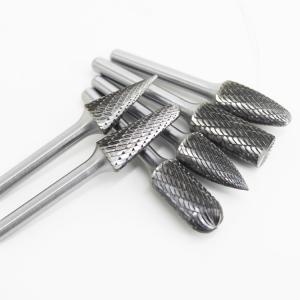 Quality Speed Cutting Tungsten Carbide Rotary Burrs AlTiN Coated Various Tooth Shapes wholesale