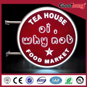 Quality Outdoor Vacuum Forming Acrylic Round Shop Light Box Signage wholesale