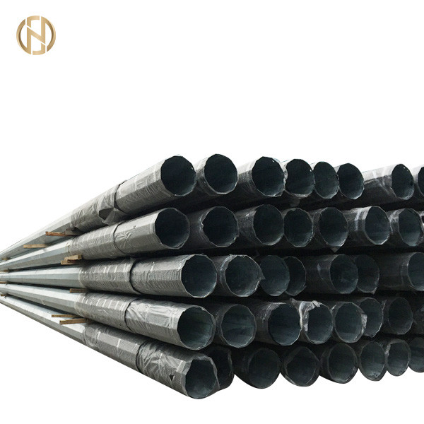 69KV Steel Metal Utility Pole ASTM A 123 Hot Dip Galvanizing High Durability