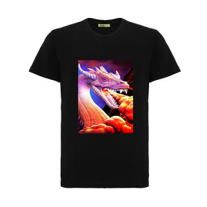 Quality Cool 3D Flip Effect T - Shirt 100% Cotton Soft Material For Printing 3D Artwork wholesale