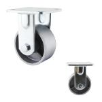 100mm 200kg Silver Cast Iron Rigid Caster Wheels For Table Furniture
