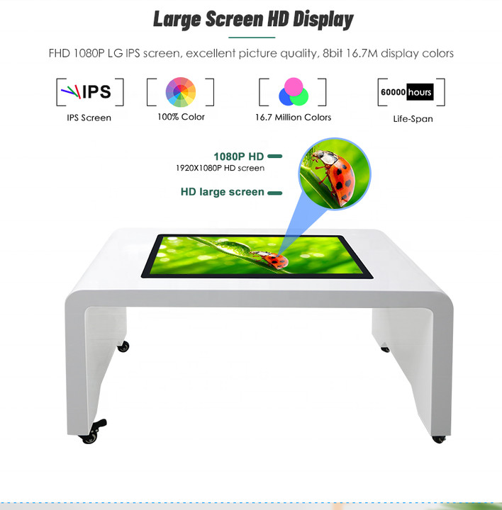 Digital Touch Screen Gaming Table 32'' 43'' LCD Capacitive Multi Touch