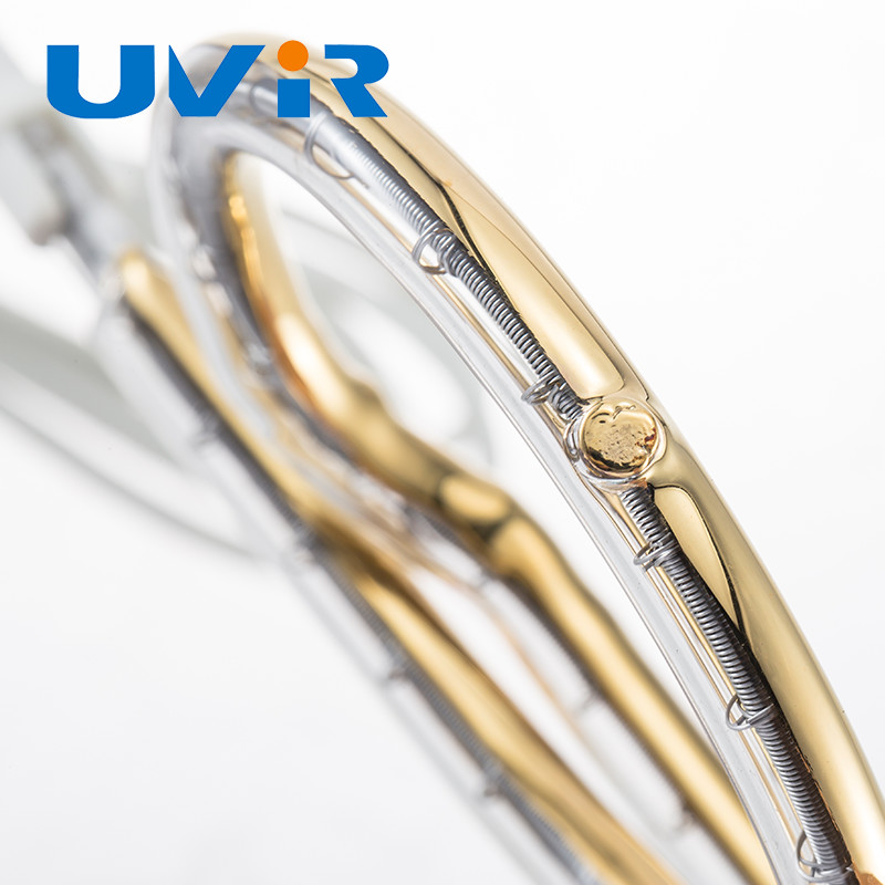 UVIR Cross quartz heat lamp , 100-7600W Infrared Heater Tube For Oven Heating