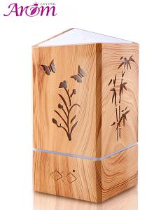 Quality 200ml Laser Carving Wood Grain Aromatherapy Diffuser wholesale