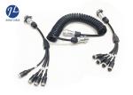 4-Channel 4 Meter Suzi Coil Trailer Cable 4PIN Connectors Truck Trailer Caravan