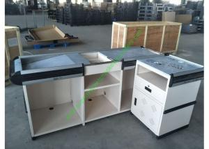 Quality Anti-rust Steel Cash Desk Commercial Money Counters Table Design For Shop wholesale