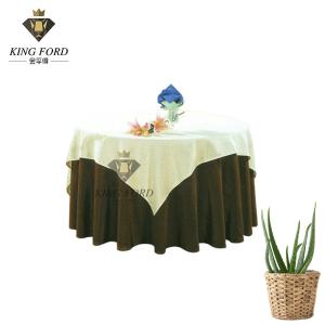 Quality OEM ODM Dining Table Slipcovers Banquet Tablecloths Jacquard Style wholesale