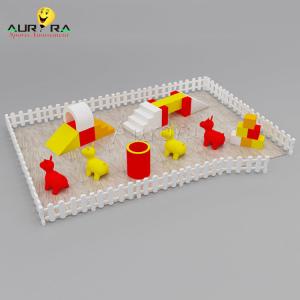 Quality Playground Kids Soft Play Equipment Red And Yellow Foam Set For Party Rental wholesale