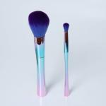 2 Pieces Cosmetic Brushes Set Slim Waist Magical Colors Fantastic Glossy