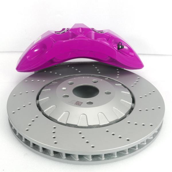 Heat Dissipation Brake Caliper Cross-Drilled Design Street Sport Racing Pads For
