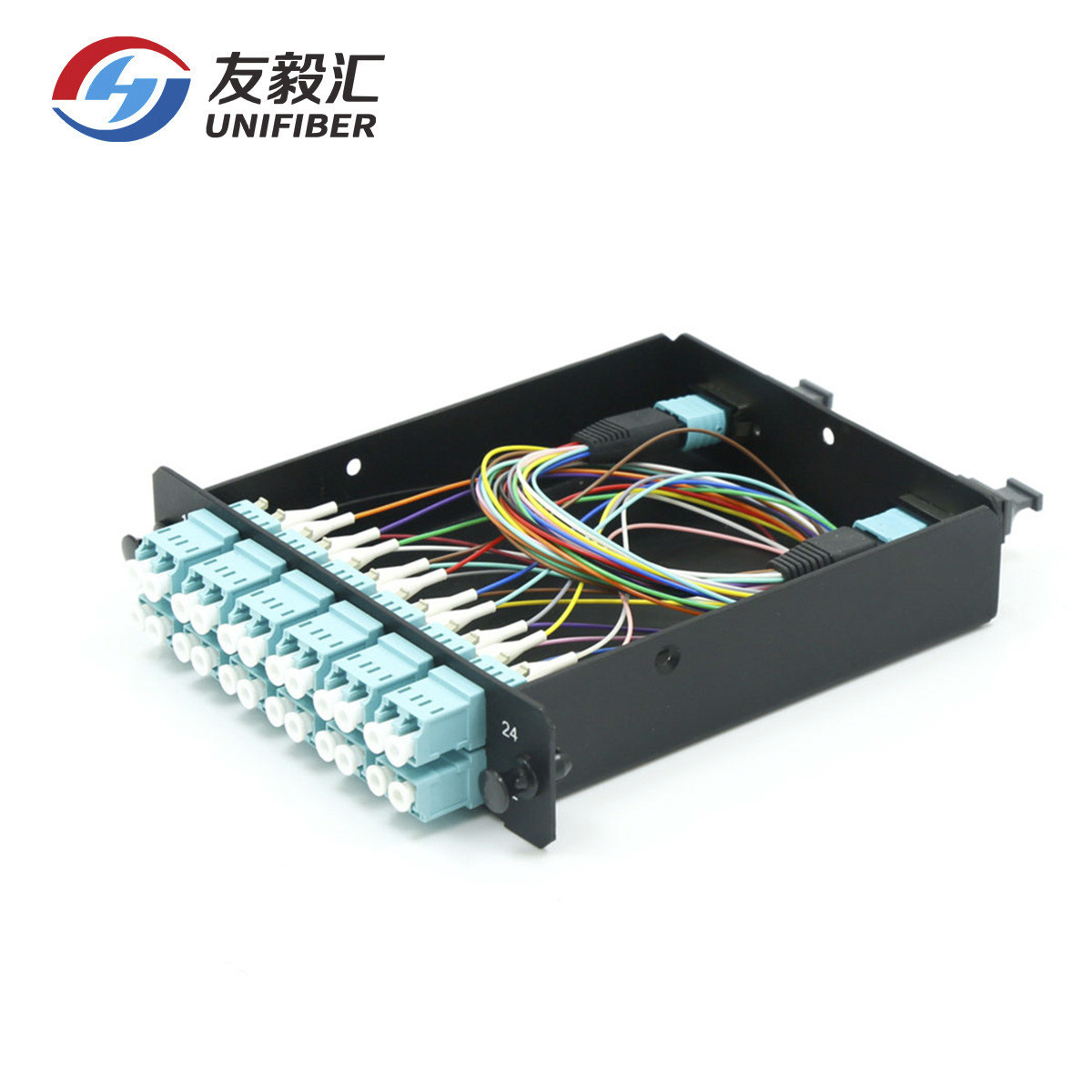 1x24F SPCC 24 Core MPO LGX Fiber Optic Patch Panel