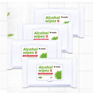 Quality 50 Pcs Alcohol Surface Wipes 75% Disinfectant Antibacterial Cleaning Wipes For Coronavirus Protection wholesale