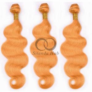 Quality Orange Body Wave Remy Human Hair Bundles Sew In Weave Bundles Brazilian Bundle Deals wholesale