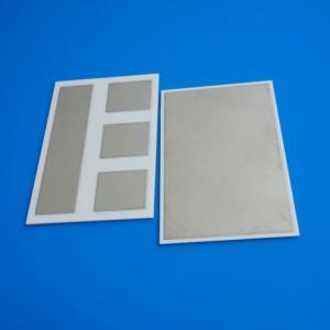 Quality Pure White Metallized Ceramic Substrates High Bonding Strength Ni Au Ag Covering wholesale