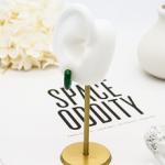 Large Hoop Fashion Jewelry Earrings Gold Green Epoxy 1 X 6mm For Men Women