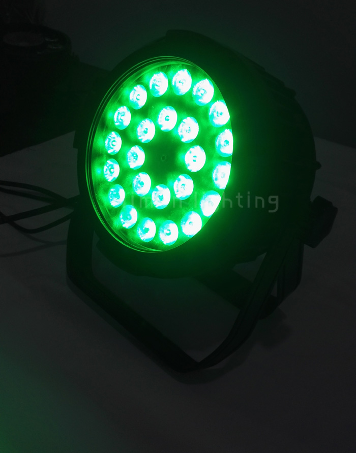 High Lumen 24x10W IP56 Aluminum RGBW 4in1 DMX LED Silent Flat Par Concert Light