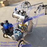 Gasoline-Vacuum Pump Dual-Typed Double Bucket Portables Milking Machine, Double
