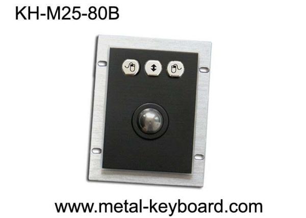 USB Port Black Sealed Dust proof Trackball Pointing Device , stainless steel