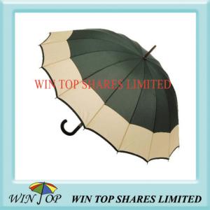 Quality 2 Colors Manual Wooden Umbrella wholesale