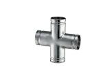 Corrosion Resistance Grooved Pipe Fittings SS Grooved Cross Customized Color