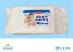 Chemical Free Flushable Antibacterial Baby Wipes Organic 15*20cm Sheet Size