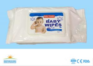 Quality Chemical Free Flushable Antibacterial Baby Wipes Organic 15*20cm Sheet Size wholesale