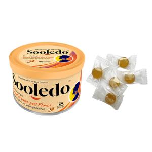 Quality Iron Tin Box Throat Lozenges Dried Orange Peel Flavor With Candy Shape wholesale