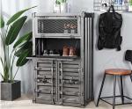 High Shipping Container Furniture 2 Door Storage Shoe Cabinet / Bookshelf