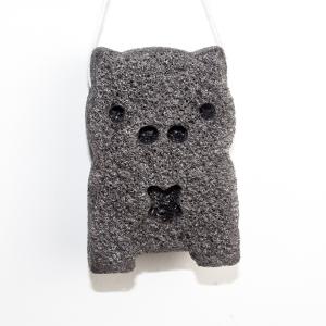 Quality 8.6×6.5×2.5cm Charcoal Konjac Facial Sponge Vegetable Fiber Bear Bath Sponge wholesale