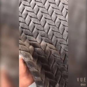 Quality Jacquard 250gsm Soft Flannel Fabric 150D For Warm Blanket wholesale