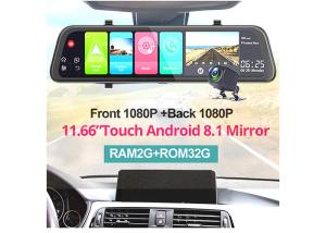 Quality 11.66 Inch Android 8.1 4G LTE Dash Cam wholesale