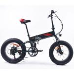 18MPH Fat Tire Electric Folding Bike , 48V 20 Fat Tire Ebike With KMC Chain