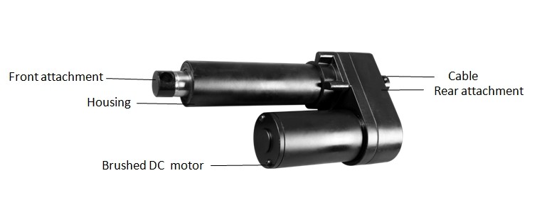 Industrial Fast Electric Piston Small Electric Piston Actuator 4000N Force