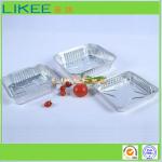 Wrinkle Wall 660ml Disposable Aluminium Foil Container Light Weight