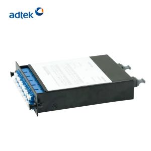 Quality 24 Fully Loaded Fiber Optic Cassettes 12 Ports LGX MPO Cassette Module wholesale