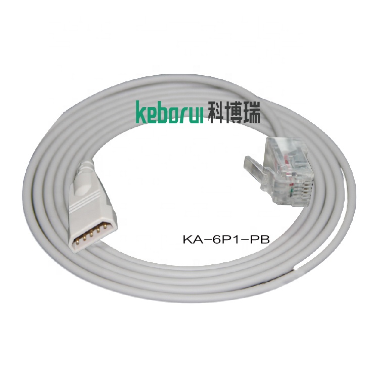 Compatible Spacelab 6P6C Monitor to PVB transducer IBP adapter cable