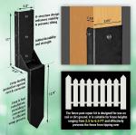 Powder Coated Carbon Steel Fence Post Anchor for Repairing Tilted/Broken Wood
