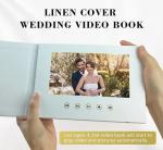 7Inch IPS screen Linen-Bound Digital Video Book Album Wedding Memories Motion