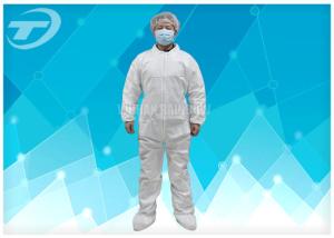 Quality Hood Waterproof Disposable Coverall Suit With Polypropylene Spunbond wholesale